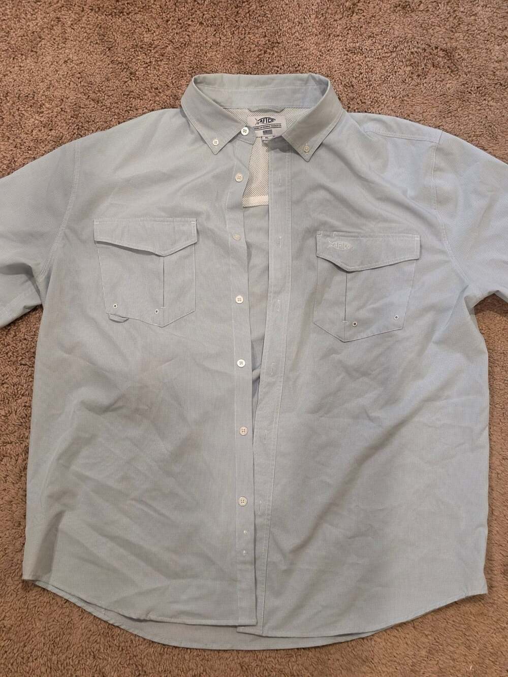 AFTCO Fishing Button-Down Shirt Size XL